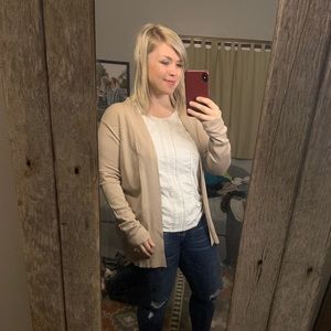 Lety & Me Beige Cardigan - Size Large